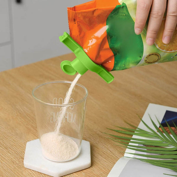 Food Storage Sealing Clip Solid Color Seal Pour Bag Clip Snack Bag Clip Food Bag Sealing Clip Sealing Clamp with Cap Kitchen Chip Bag Clips (1 Pc) - dailyneed.life