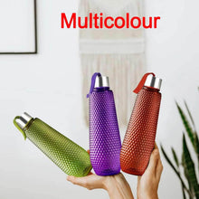 Plastic Fridge Water Bottle Set With Steel Finish Cap (3 Pieces 1 litre) - dailyneed.life