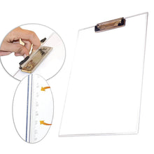 Transparent Premium Exam Pad with Centimeter Measuring Side for Students - dailyneed.life