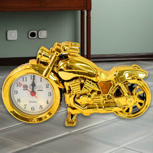 Golden Motorcycle Shape Alarm Clock, Motor Table Clock for Home Decor (1 Pc) - dailyneed.life