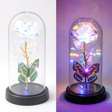 LED Light-Up Eternal Rose with Butterfly in Transparent Dome (1 Pc / Battery not Included) - dailyneed.life