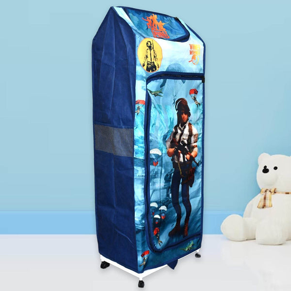 Multi Purpose Foldable Baby Wardrobe / Toy Box 5 Shelves Cartoon Printed - dailyneed.life