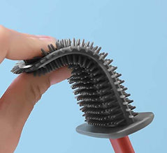 Silicone Toilet Brush with Holder Stand for Bathroom Cleaning - dailyneed.life