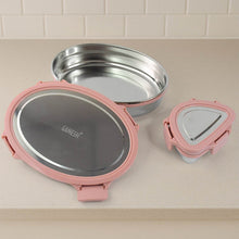 Ganesh Classy 2-Piece Stainless Steel Lunch Box Set - dailyneed.life
