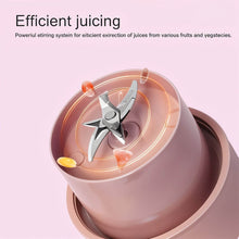 Portable Crusher Juicer With Handle & Straw, USB Rechargeable Multi Blades (420 ML) - dailyneed.life
