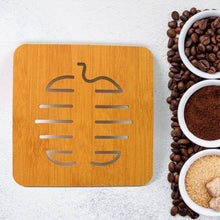 Square Bamboo Wood Table Place mat Hot Pot Cup Mat Tea Coaster(14×14 Cm / 1 Pc) - dailyneed.life