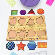 Wooden Triangles Puzzle Learning Educational Board (1 Set / 28×20 Cm) - dailyneed.life