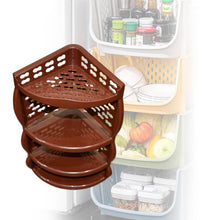 Multi Purpose Plastic Corner Rack a Stylish Storage Shelf for Kitchen / Living Room / Bathroom (1 Pc / 3 Layer ) - dailyneed.life