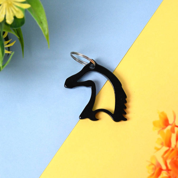 Metal Horse Face Shaped Keychain (1 Pc) - dailyneed.life