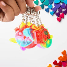 Compact Pop It Keychain – Fun Stress Relief Fidget Toy (1 Pc | Mix Design) - dailyneed.life
