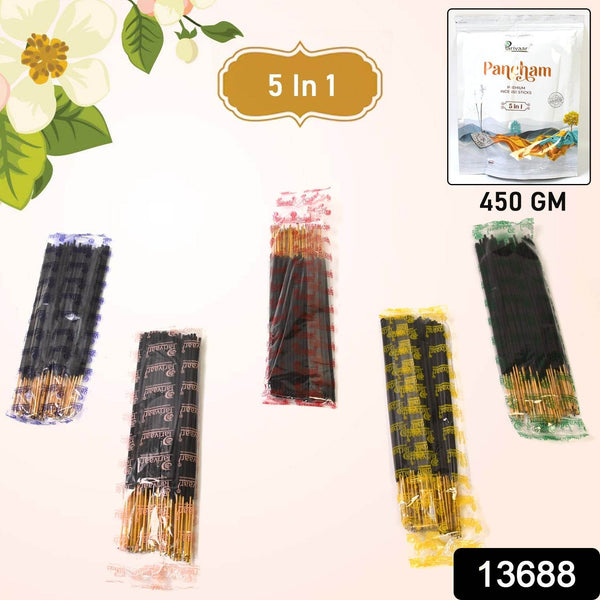 5in1 Pancham Premium Agarbatti / Incense Sticks (450 GM) - dailyneed.life