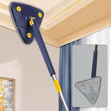 Rotatable Adjustable Triangle Cleaning Mop Triangle Mop with Stainless Steel Long Handle Push-Pull Squeezing Cleaning Mop Dry & Wet Mop for Floor Windows (1 Pc) - dailyneed.life