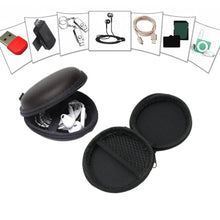 Cute Round Earphone Carrying Case - Multi-Use Pocket Pouch for Headphones, Cables, Coins, Airpods & More - dailyneed.life