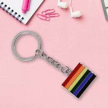 Rainbow Design Metal Keyring Key Chain (1 Pc Mix Design) - dailyneed.life