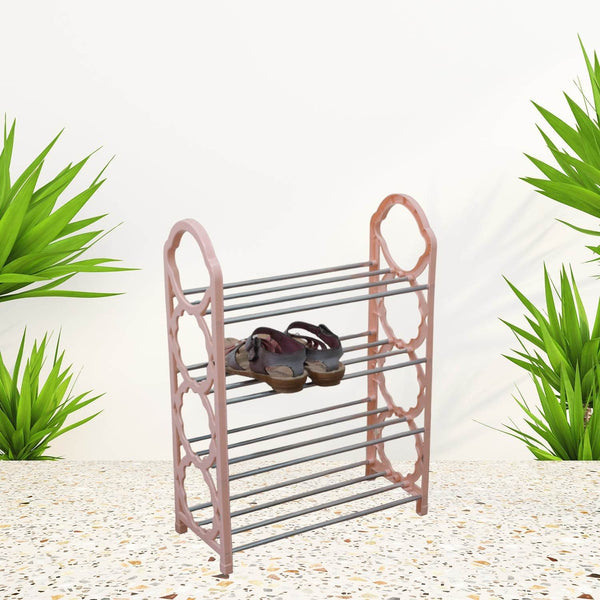 Shoes Storage Shelf, 4 Layer Space‑saving Shoes Show Rack Folding Shoe Rack, Standing Shoe Rack DIY Shoes Storage Shelf Home Organizer for Bedroom, Hallway and Closet Shoe Storage - dailyneed.life