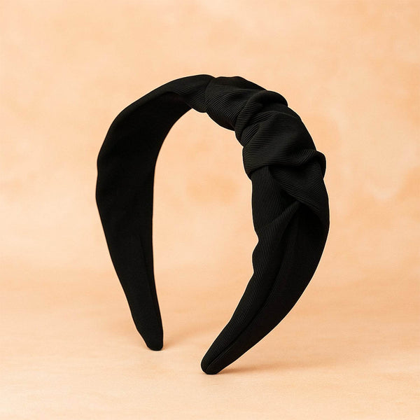 Women’s Ribbed Texture Knot Design Hairband (1 Pc / Mix Design) - dailyneed.life