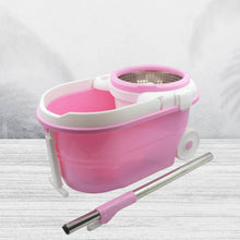 Spin Mop with Bucket for Floor Cleaning - Magic Mop Set with Steel Spin, Mop Stick, and Bucket for Home & Office - dailyneed.life