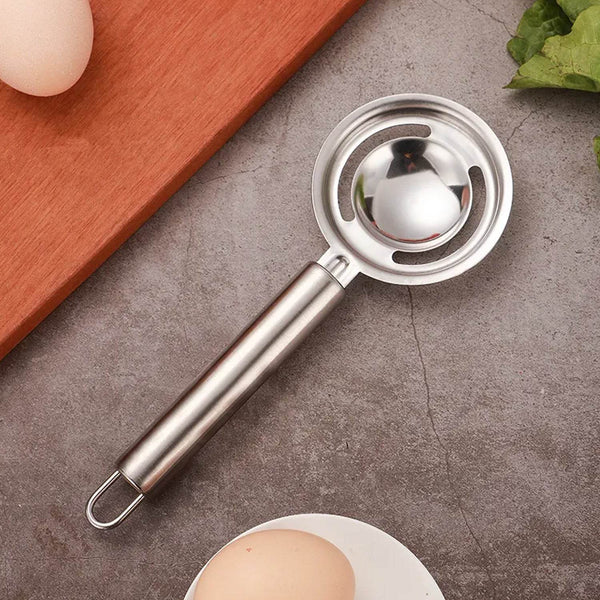 kitchen tools Egg Yolk White Separator Stainless Steel Egg White Separator Tools Eggs Yolk Filter Gadgets Kitchen Gadgets Separating Funnel Spoon Egg Divider Tools - dailyneed.life