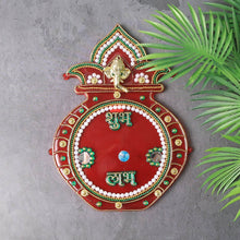 Decorative Kalash Wall Hanging with Shubh Labh (1 Pc) - dailyneed.life