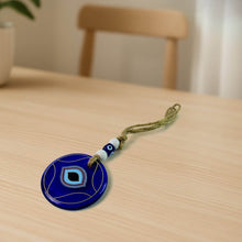 Decorative Evil Eye Wall Hanging Nazar Protector Charm with Beads, Wind Chime (1 Pc) - dailyneed.life