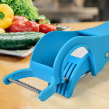 2 in 1 Vegetable & Fruit Multi Cutter 5 Blade Vegetable Cutter with Peeler (1 Pc / Multicolor) - dailyneed.life