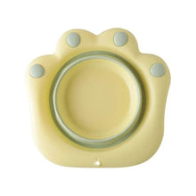 Folding washbasin Folding Wash Basin Household Plastic Portable Laundry Basin Bathroom Foot-washing Basin Cute cartoon wash basin foot wash basin-Pink color Folding basin - dailyneed.life