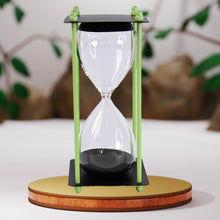 Glass & Stainless Steel Decorative Sand Timer 19 cm (1 Pc) (2 Minute Approx) - dailyneed.life