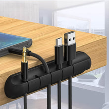 5 Slot Cable Clips - Silicone Adhesive Cord Management Organizer (1 Pc / 5 Slot) - dailyneed.life
