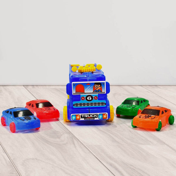 Toy Set Truck with 4 Mini Cars Toy Vehicles for Children - dailyneed.life
