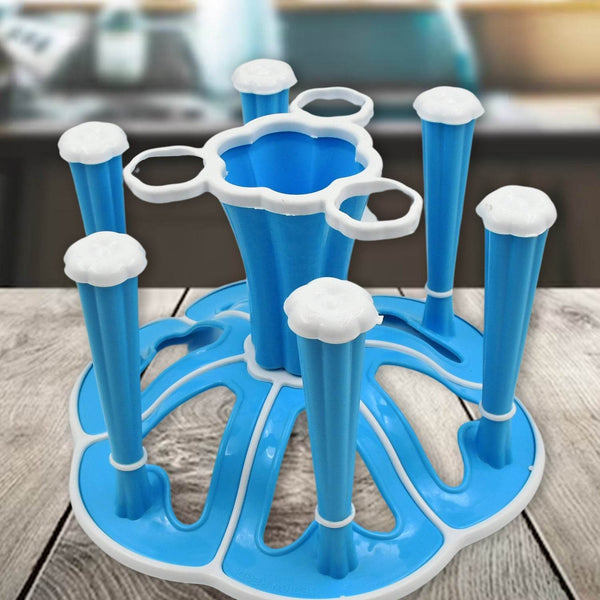 Miracle Plastic Glass Stand for Kitchen & Dining (6-Glass, Spices, Moq - 2 Pc) - dailyneed.life