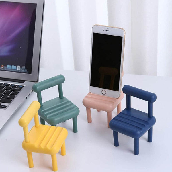 Mini Chair Mobile Phone Holder – Portable & Stylish Stand for All Smartphones, Ideal for Desk & Office Use (1 Pc) - dailyneed.life