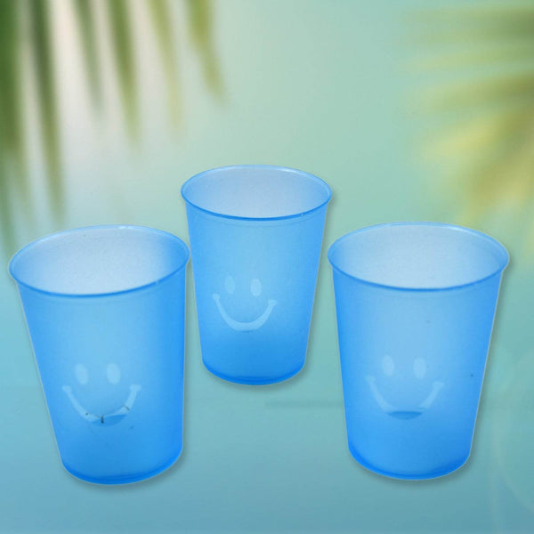 Reusable Plastic Drinking Tumblers - 4-Piece Transparent Water Cup Set for Kitchen & Dining - dailyneed.life