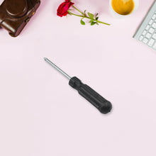 Small Pocket Size Slotted Cross Head Flat Magnetic Screwdriver, Small Slotted Screwdriver Flat Head with Black Handle for Small Appliances (1 Pc) - dailyneed.life