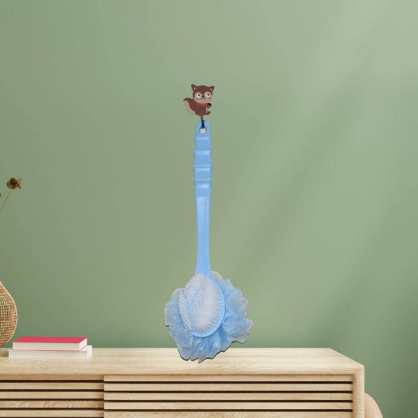 Long Handle Shower Puff Pouf Sponge Exfoliating Mesh Brush Scrubber,Bath Loofah Bath Scrubber for Body Shower Loofah Brushes, Body Bath Brush for Women and Men, Bathroom Shower Accessories (Mix 1 Pc) - dailyneed.life