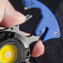 Keychain Led Flashlight Rechargeable Multi Function 6 Lighting Modes Pocket Key Chain Flash Light USB for Outdoor Camping,Walking With Cigarette Lighter - dailyneed.life