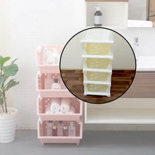 5 Layer Stackable Multifunctional Storage,for Clothes Foldable Drawer Shelf Basket Utility Cart Rack Storage Organizer Cart for Kitchen, Pantry Closet, Bedroom, Bathroom, Laundry (5 Layer 1 Pc) - dailyneed.life