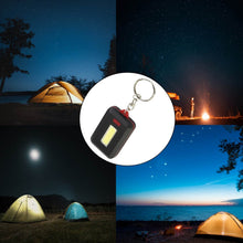 LED Keychain COB Light with Hook & Loop Sticker. 3 Light Modes (1 Pc / Battery Not Included) - dailyneed.life