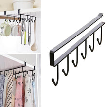 Metal Multifunctional Cabinet Storage Organize 6 Hook Rack For Hanging (1 Pc / Big) - dailyneed.life