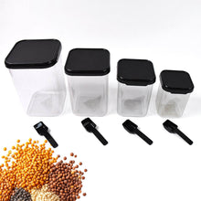 Plastic Air Tight Containers Storage (4 Pc Set With 4 Spoon) - dailyneed.life
