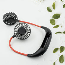 Hand Free Personal Fan - Portable USB Battery Rechargeable With Battery Comaprtment Mini Fan - Headphone Design Wearable Neckband Fan Necklance Fan Cooler Fan for Home, Sport, Camping, Beach, Travel, Office (Battery Not Included) - dailyneed.life