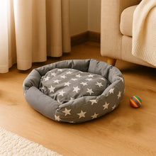 3XL Extra-Large Star Pattern Round Pet Bed for Cats & Small Dogs - dailyneed.life