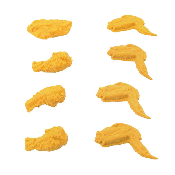 Cute Chicken Wing & Leg Erasers for Kids & Students (8 Pc Set) - dailyneed.life