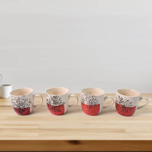 Healthy Choice Set Of 4pc Ceramic Cup And 4pc Glass Bowl With Plastic Plate (9 Pcs Set) - dailyneed.life