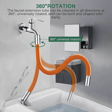 Flexible Water Tap Extender, 360° Bending Faucet Extension Tube with Connector (18cm) - dailyneed.life