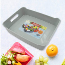 Multipurpose Organising & Storage Plastic Tray, Fruit & Vegetable/ Multi Purpose Tray, Organizer for Kitchen, Countertop, Cabinet, Bathroom Plastic Storage Basket For Store Fruits, Vegetables, Magazines, Cosmetics, Stationary Set of 3 - dailyneed.life