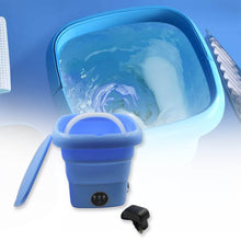 Mini Washing Machine Foldable Mini Washer with Drain Basket Portable Washing Machine Foldable for Laundry Travel Camping RV Baby Clothes - dailyneed.life