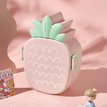 Kids Lunch Box Cute Pineapple Shaped Bento Box with Fork Spoon Snack Container Microwave Portable Office Lunch Box (1 Pc / With Spoon & Fork) - dailyneed.life