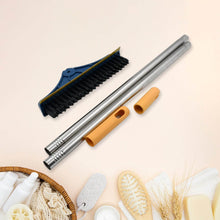 2 in 1 Cleaning Brush & Wiper , Long Handle Floor Brush, Rotatable Cleaning Brush for Bathroom, Kitchen, 120 Degree Triangular Rotating Brush Head with Wiper - dailyneed.life