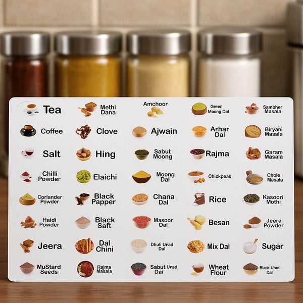 Kitchen Spice Jar Label Sticker Sheet (1 Sheet) - dailyneed.life