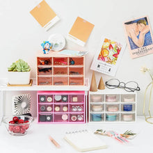 Storage Box 9 Grids Multi-purpose Durable Desktop Drawer Organizer for Pencils Storage Holder Hanging Hole Design for Small Items - dailyneed.life